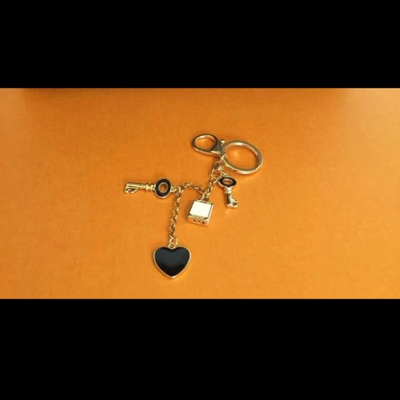 ❤️Set of skinny twilly+lock/keys charm keychain❤️ - Picture 4 of 9